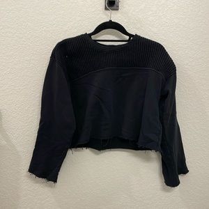 CURRENT/ELLIOTT cropped sweatshirt